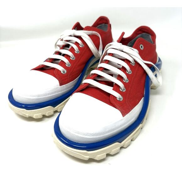 Adidas Raf Simons RS Detroit Runner EE7936 Sz 9 Red White Blue Mens Sneakers GUC